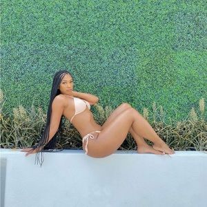 Tan Rhinestone Bikini